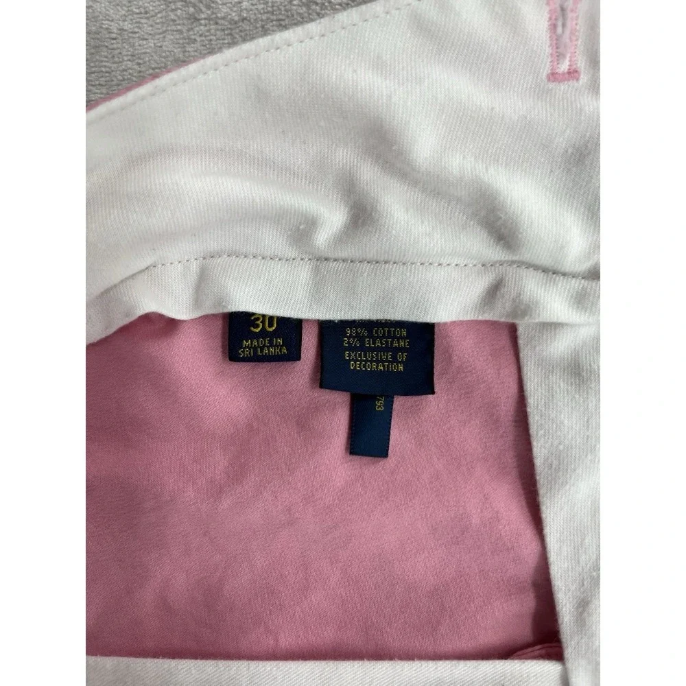 Polo Ralph Lauren Golf Short Men 30 Pink Cotton Twill Stretch 9 '' inseam Preppy